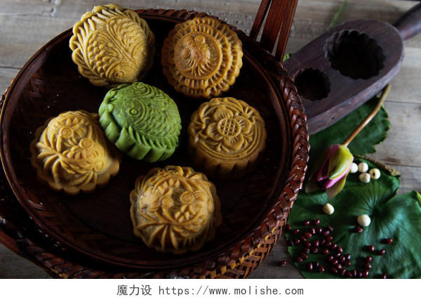 中国中秋节食品.八月十五中秋节月饼中秋节
